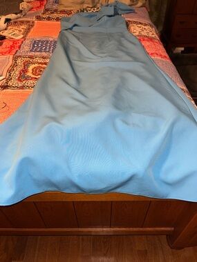 Light Blue One-Shoulder Women’s Dress